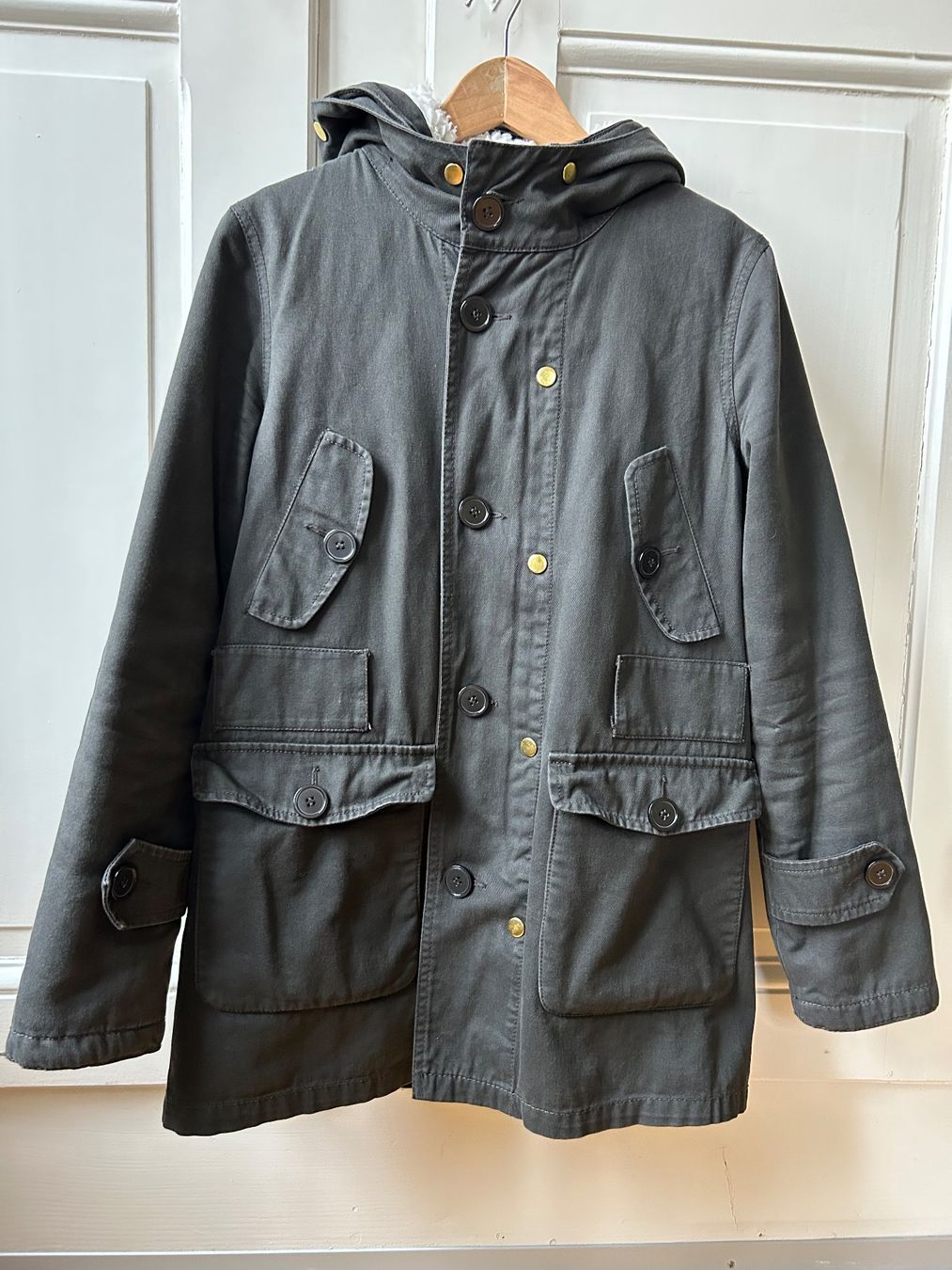 Benetton Jacken: Benetton-Winterjacke mit Teddyfellfutter – Grösse 38 – Gebraucht aus Bern von mascho007 1