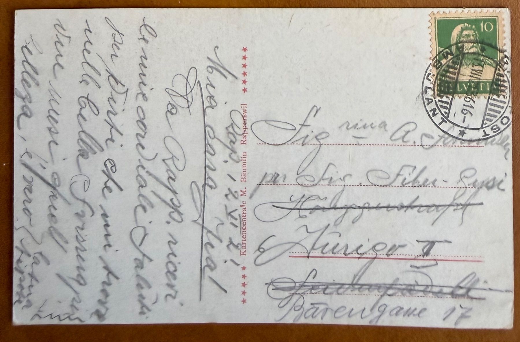 Cartoline postali: Rapperswil - Heilighüsli  1921 – Usato da Lutry venduto da Ediego 1