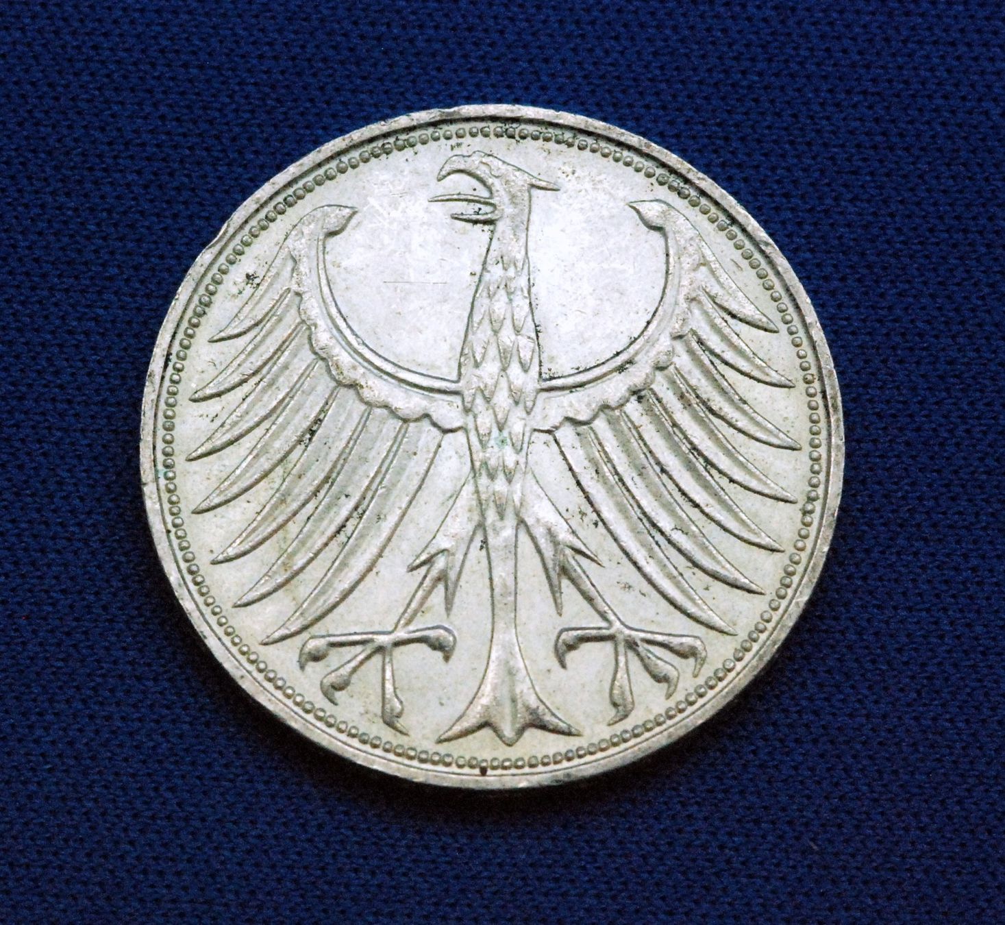 Alle Münzen: 5 Deutsche Mark, Silberadler. Jg. 1973 – Gebraucht aus Mühlethal von sowato 2