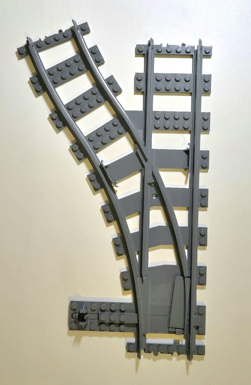 Lego Giocattoli: Lego Eisenbahn Weiche RC links 53407 – Usato da Russikon venduto da RemosBausteine