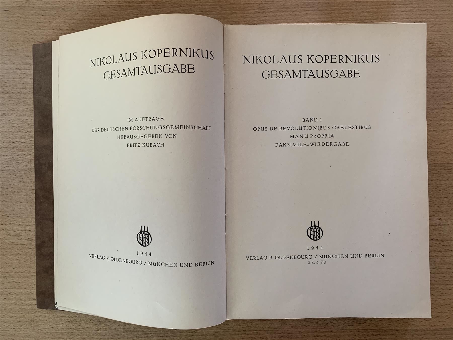 Libri: Nikolaus Kopernikus - Gesamtausgabe – Usato da Himmelried venduto da rasmus67 3