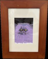 Hubert AUDRIAZ (1940) | Fribourg Aquarelle chat
