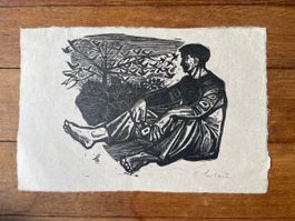 Ugo Cleis "junger Mann" signiert
