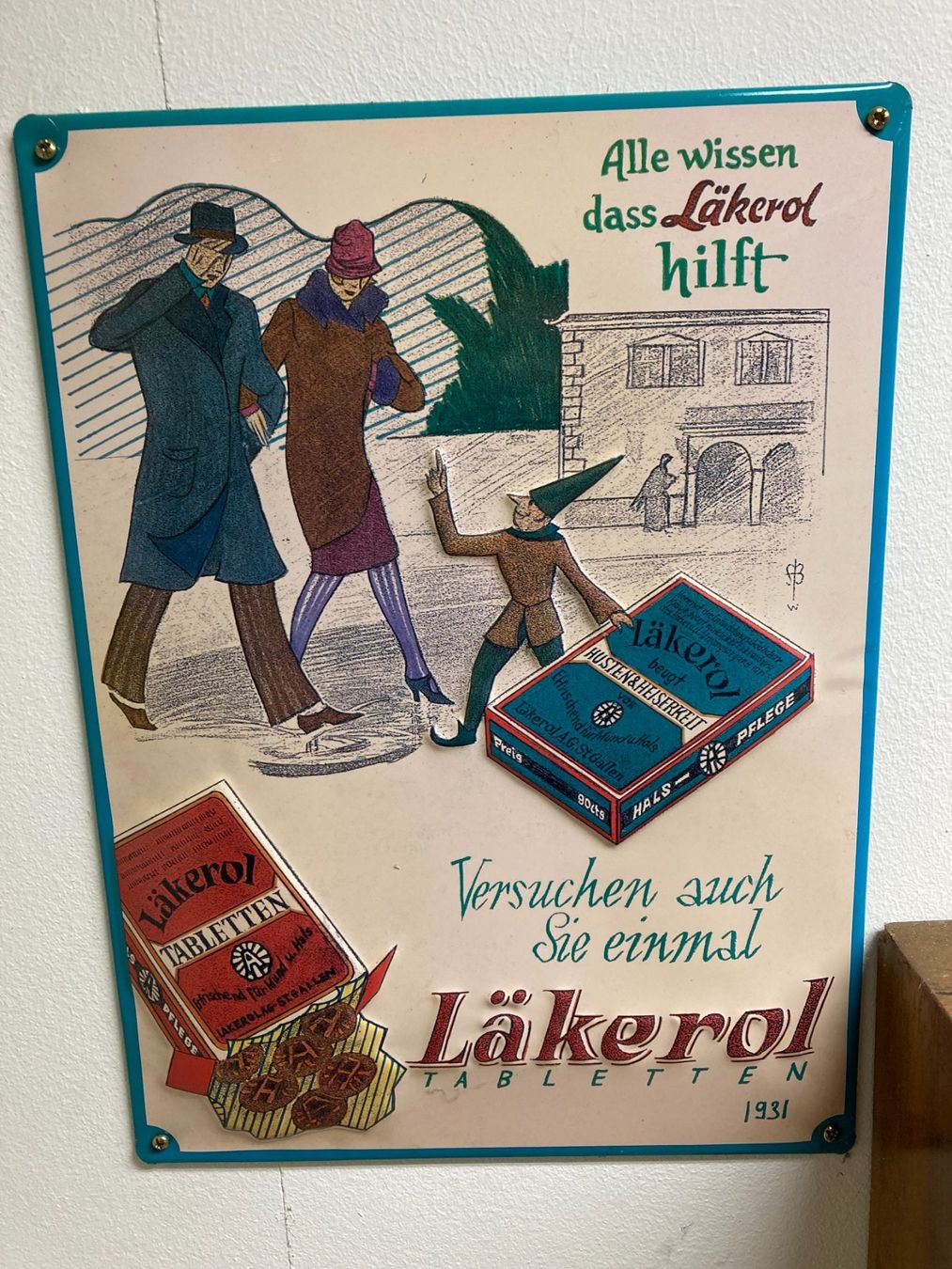 Insegne: Läkerol Werbeschild selten – Nuovo (secondo la descrizione) da Oberbüren venduto da Gurki610