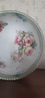 Jolie assiette décorative PK Silesia, motif floral vintage