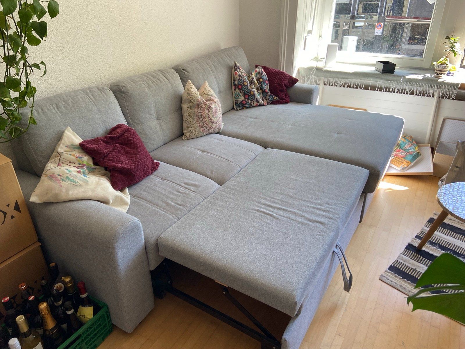 Mömax Divani: Schlafsofa grau – Usato da Baden venduto da somerandy 1