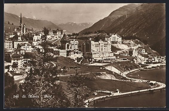 Cartes postales: AK St. Moritz-Dorf, Ortstotale, 1922 – D'occasion à Berlin par bartko-reher