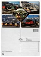 Chur Bahnhof Postautostation Bahn SBB Re 4/4 Postauto Saurer