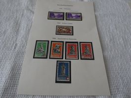 Bundesfeiermarken 1 Seite 1938 1939 1940 Tellskapelle gest.