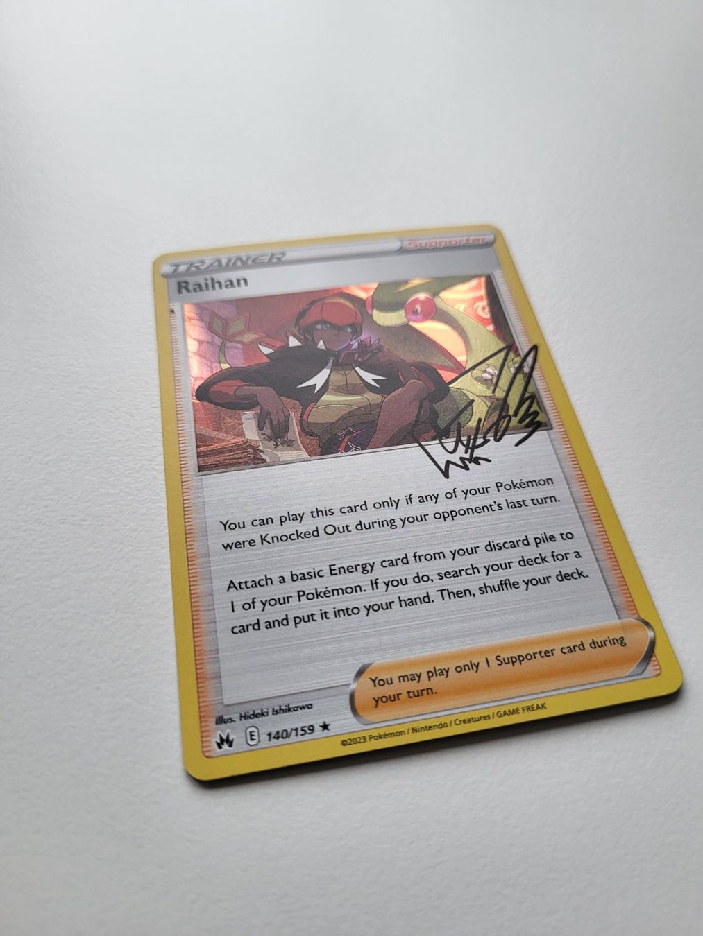 Pokémon Sammelbilder & Trading cards: Raihan (Crown Zenith 140/159) signed – Gebraucht aus Erlenbach ZH von ram_mjn5 1