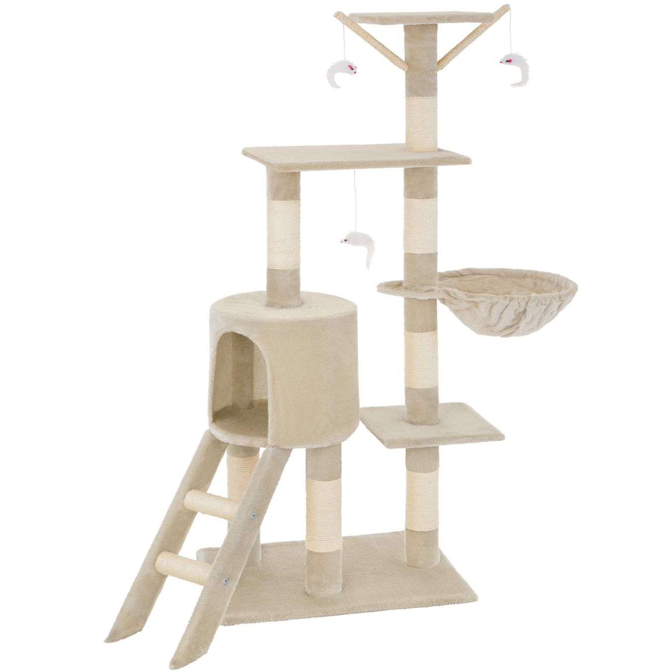 Katzenbaum - Kratzbaum: Kratzbaum Dominik 144cm, beige - Gratis Versand – Neu und originalverpackt aus Kleinwangen von Maluwa_GmbH