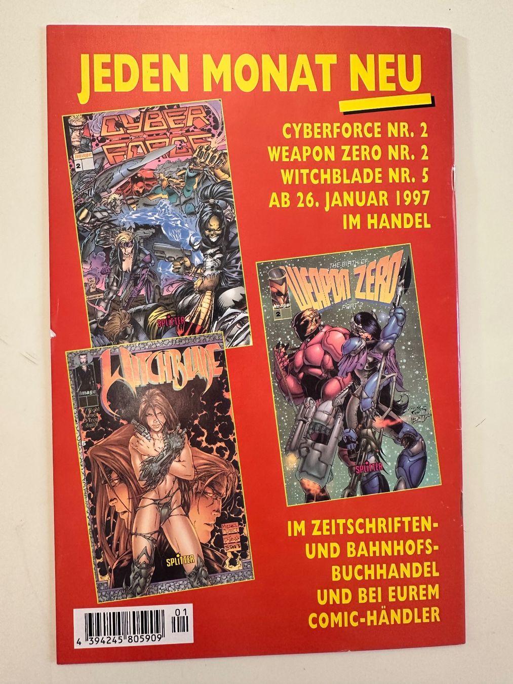 Fumetti: WEAPON ZERO BAND 1 - SPLITTER – Usato da Münsingen venduto da Ganjam 2