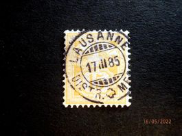 ZNr.63A, Wertziffer, Vollstempel Lausanne  17.III.85,  Luxus