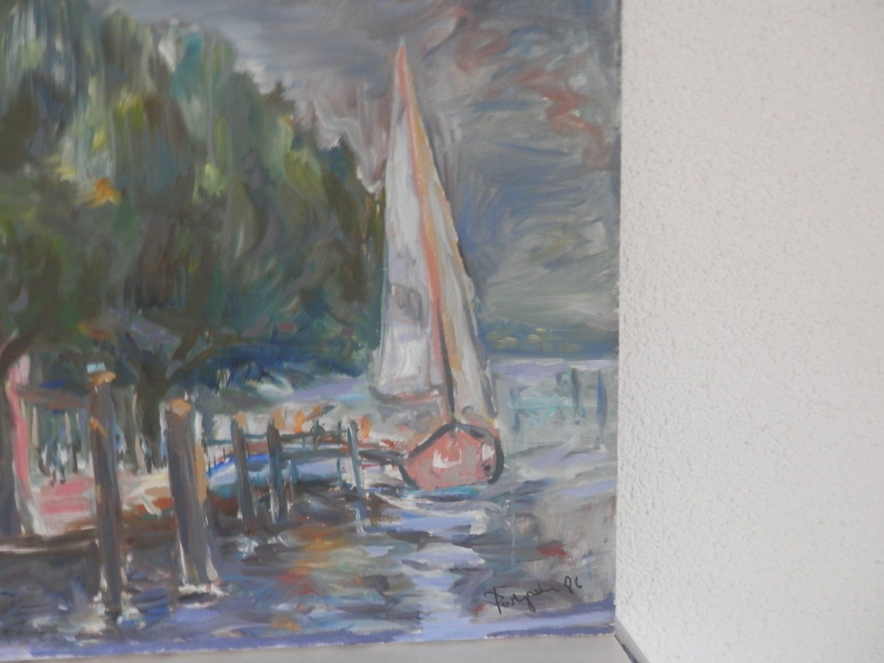 Gemälde: ASCONA, Lungolago, unl. signiert, dat. – Gebraucht aus Zürich von eileenchen1 2