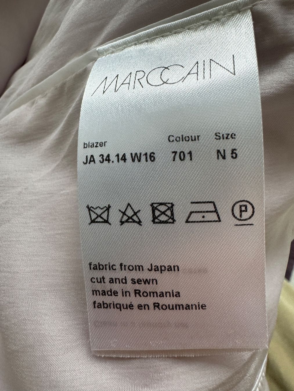 Marc Cain Giacche: Marccain Blazer Klassisch L Gr 42 aitrose – Nuovo (secondo la descrizione) da Volketswil venduto da praxis12 7
