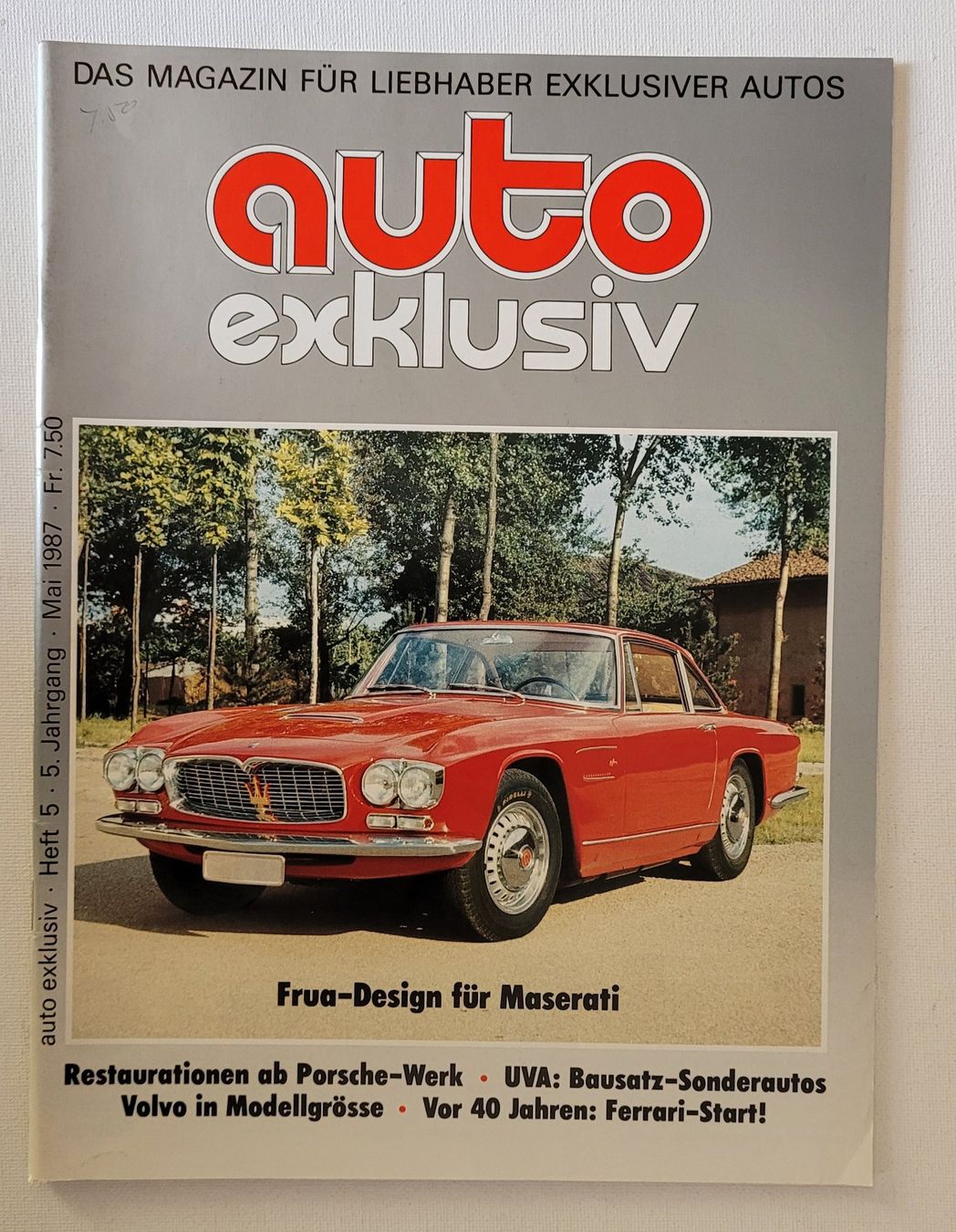 Riviste & Magazine: AUTO EXKLUSIV – HEFT 5 VON 1987 – Usato da Neftenbach venduto da Mador6