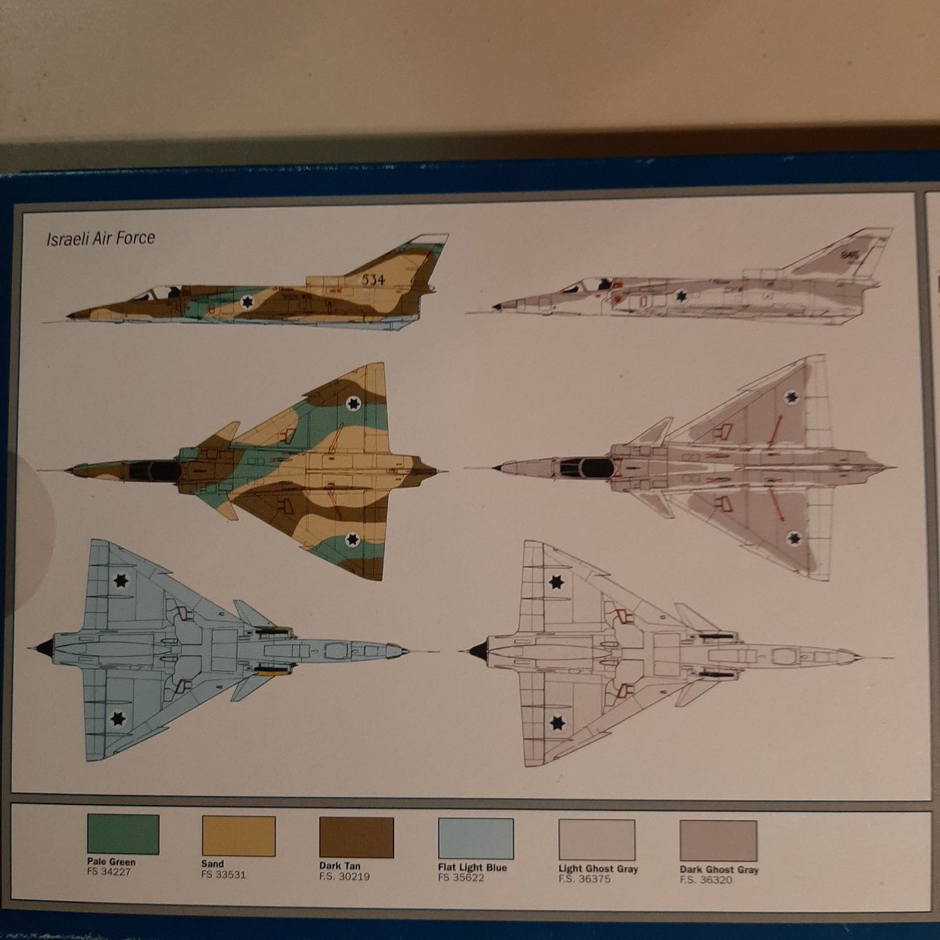 Italeri Modellbausätze & Standmodelle: 1105 ... Kfir C 7 ... Italeri 163 – Gebraucht aus Bonstetten von Benibanny59 1