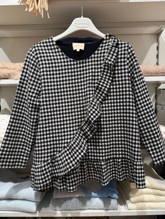Sézane Bluse schwarz/weiss, Gr. 34/36, Top-Zustand!