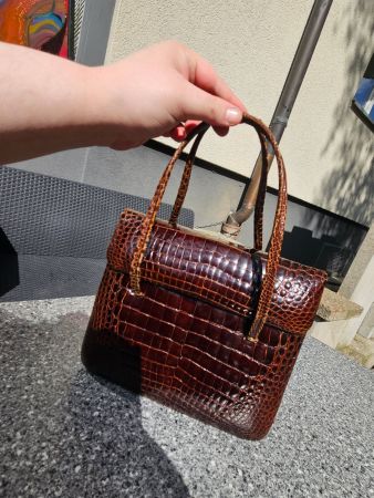 Modell Royal Vintage Kroko Tasche Top Zustand