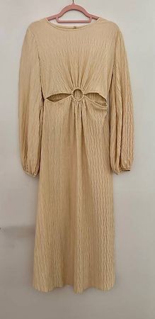 Yellow / Beige Cut-Out Dress size 34 River Island