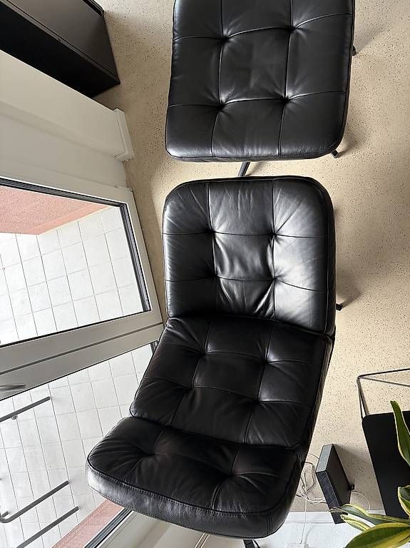 Ikea Poltrone: IKEA HAVBERG Sessel Leder schwarz – Usato da Rheinfelden venduto da gia_7bfv 4
