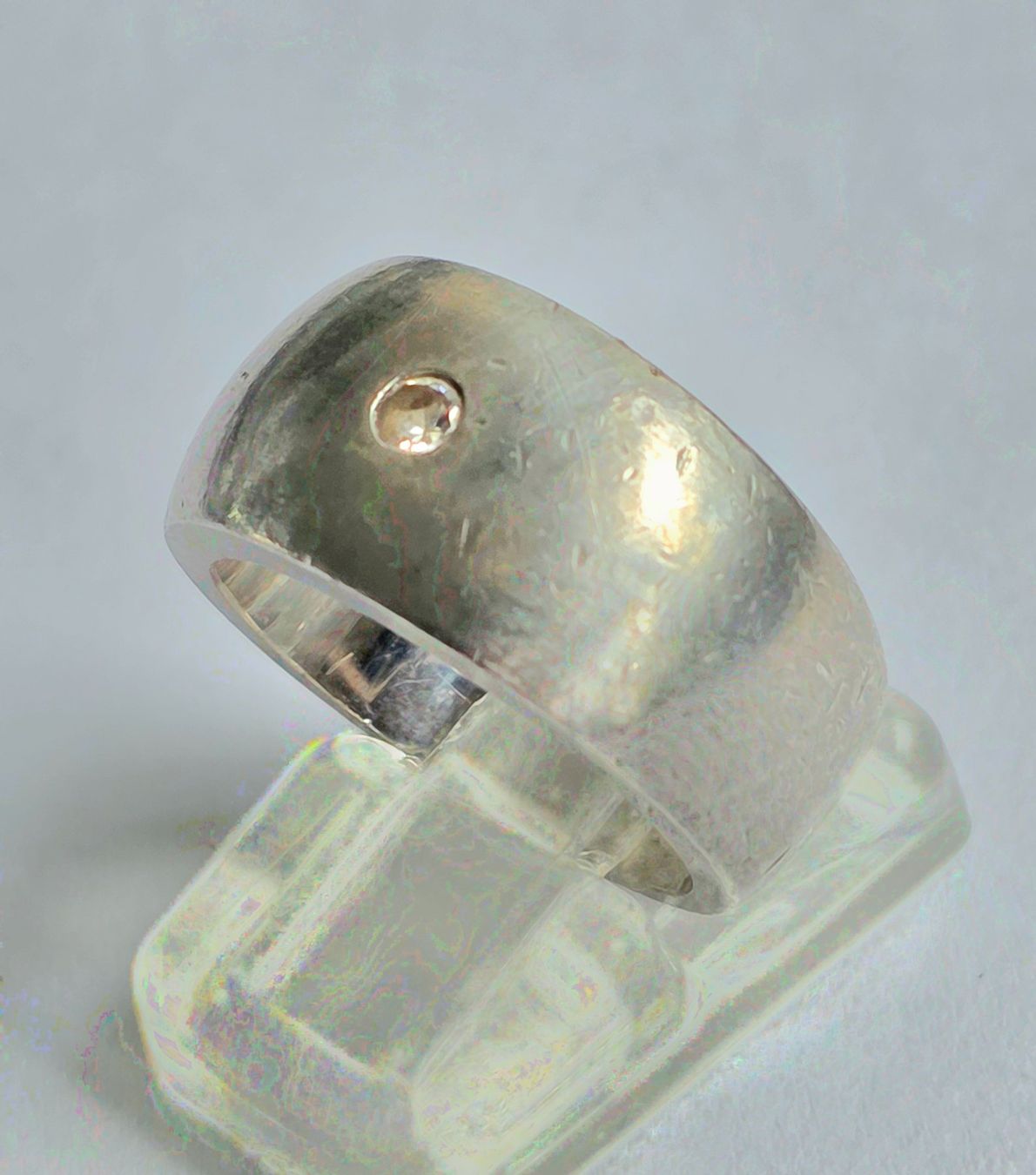 Bagues: Silber Ring mit kleinem Diamant – D'occasion à Zürich par Benedikt21 6