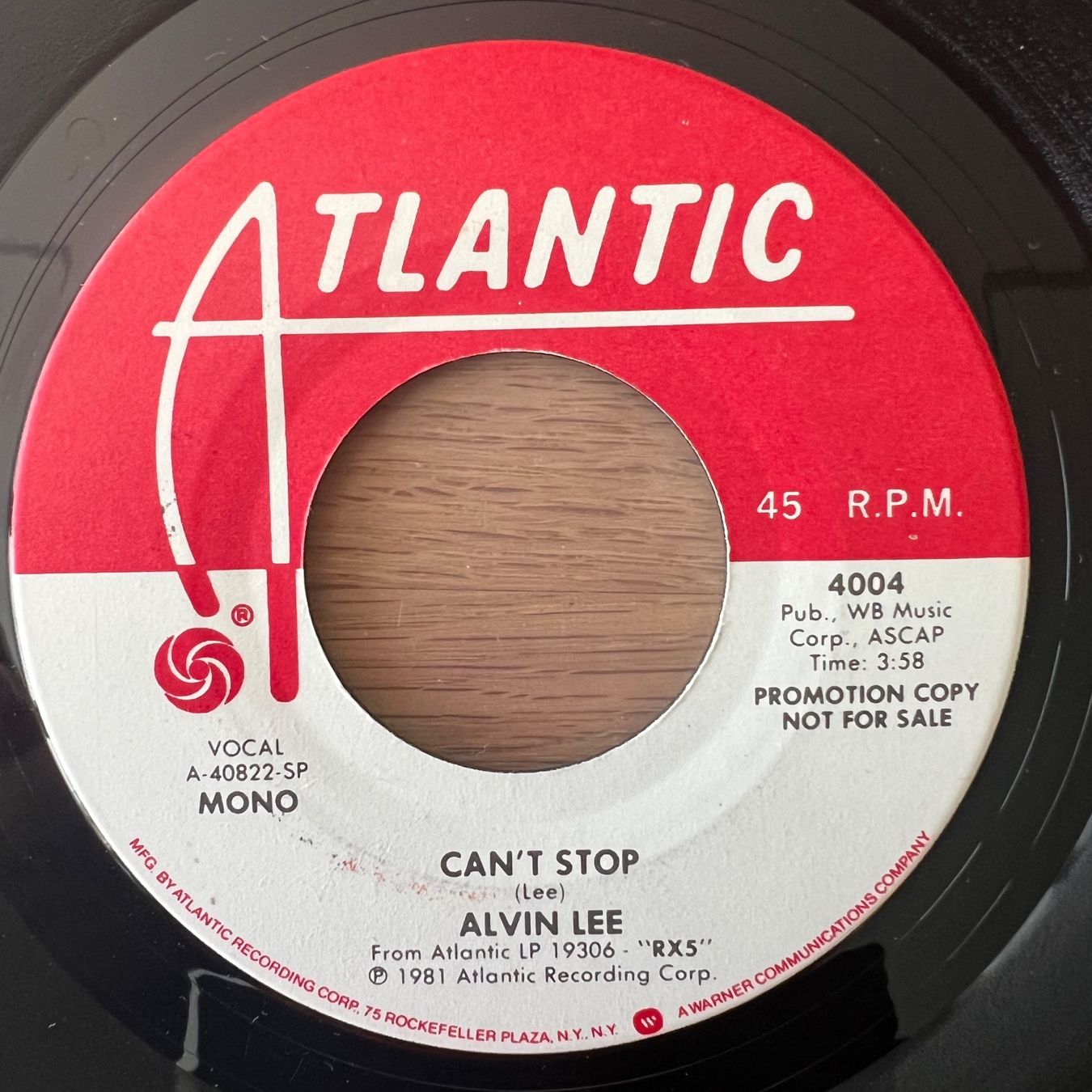 Schallplatten: Alvin Lee - Can't Stop / US-Promo 1981 – Gebraucht aus Gais von soundcave57