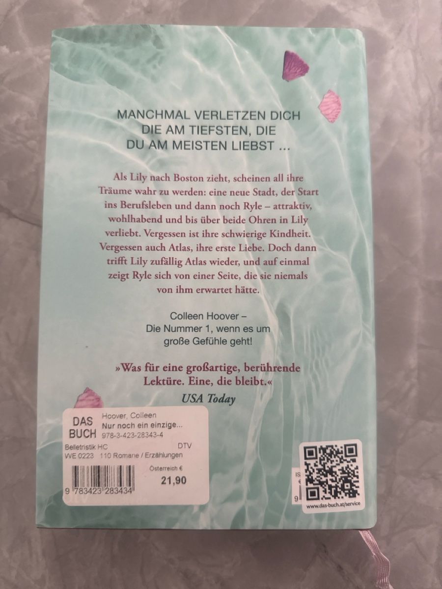 Libri: Buch Nur noch ein einziges Mal von Colleen Hoover – Nuovo (secondo la descrizione) da Winterthur venduto da sje_lks5 1
