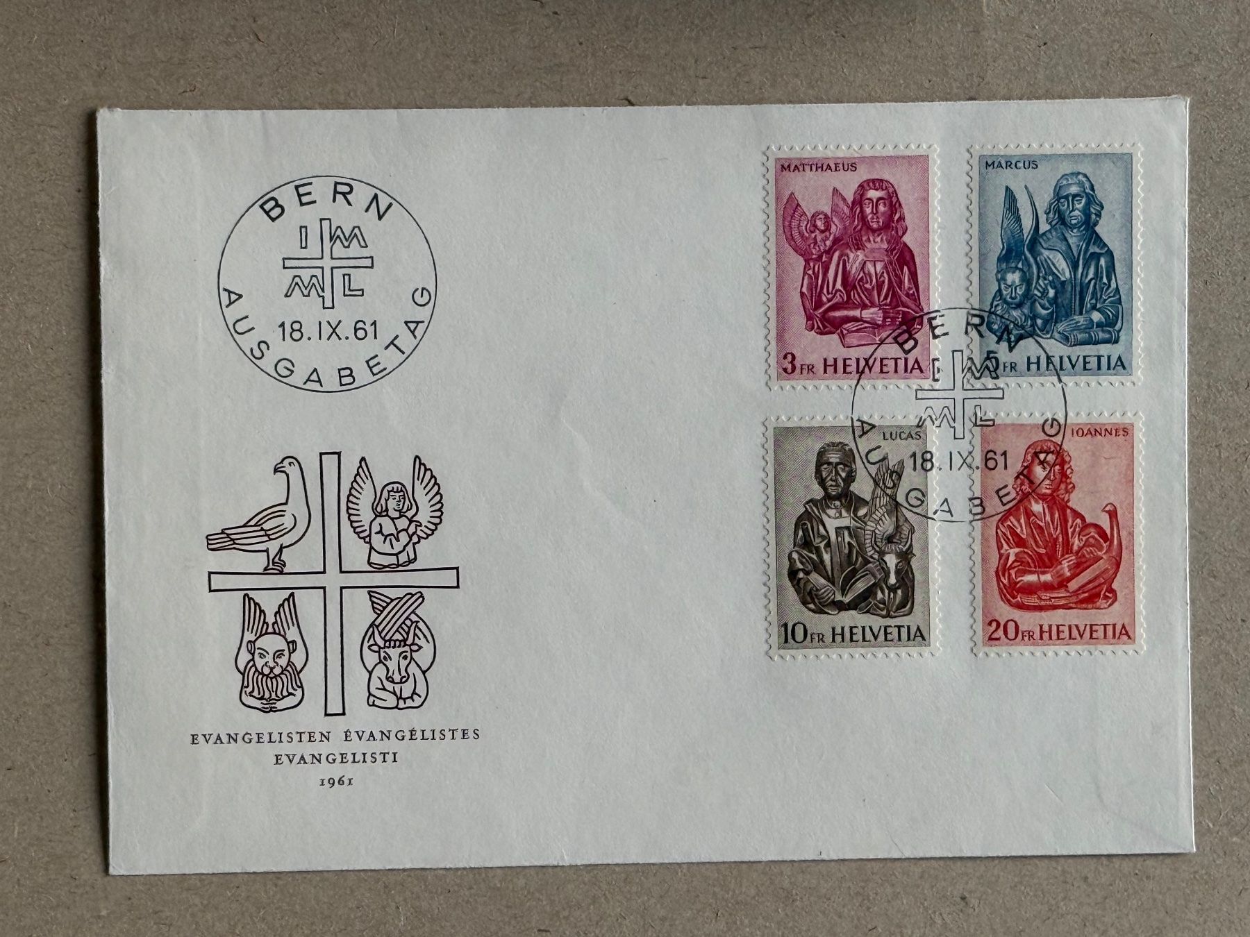 Tutti i francobolli: 381-384, FDC adresslos – Usato da Aarau venduto da hilde47