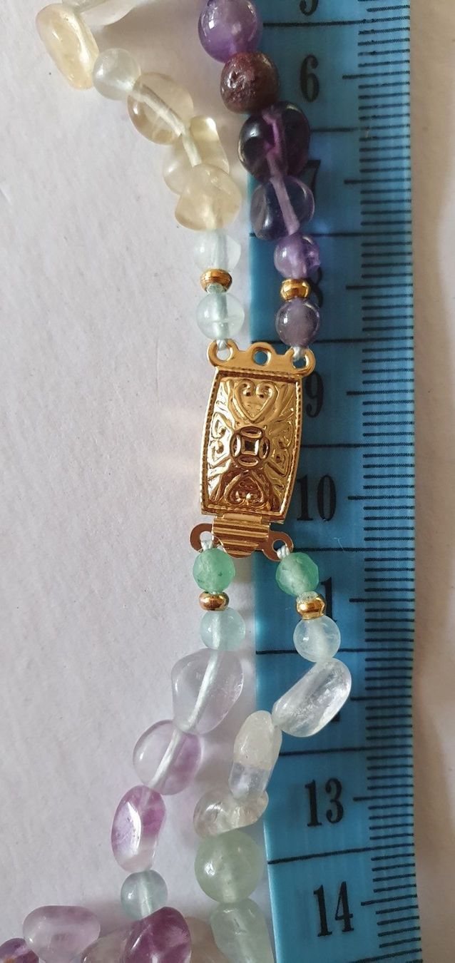 Ketten: Regenboden Fluorit. Kette und Armband – Neu (gemäss Beschreibung) aus Benglen von Meercat3 8