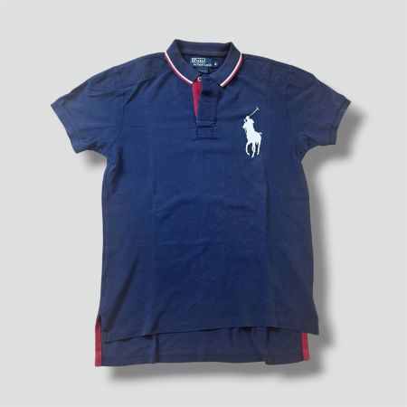 Polo Ralph Lauren Big Pony navy shirt vintage streetwear 00s