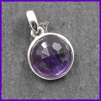 ♛  Zierlicher AMETHYST Anhänger 925 Silber