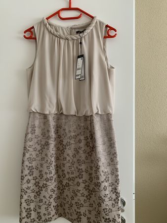 Kleid Damen Comma beige Grösse 38 neu mit Etikett