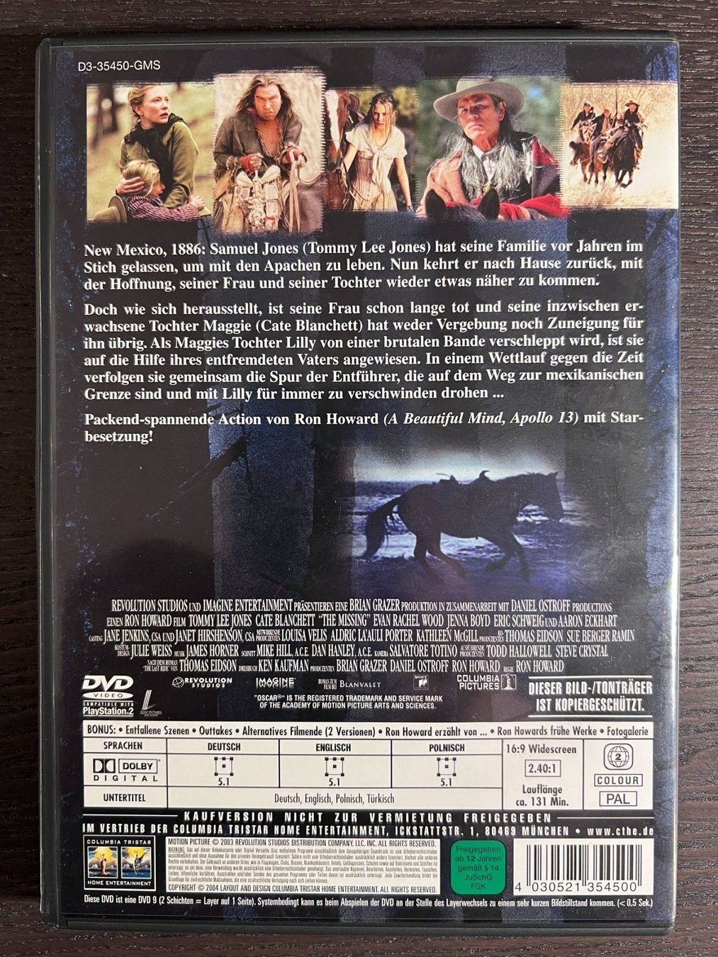 Alle DVDs: The Missing – Gebraucht aus Zürich von FilmFreunde 1