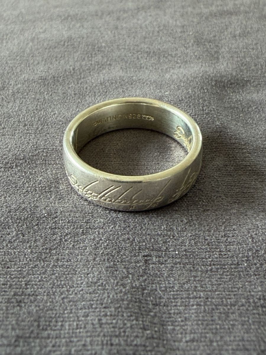 Anelli: Der Herr der Ringe gravierte Macht-Ring | 925 Silber – Usato da Emmenbrücke venduto da stark23