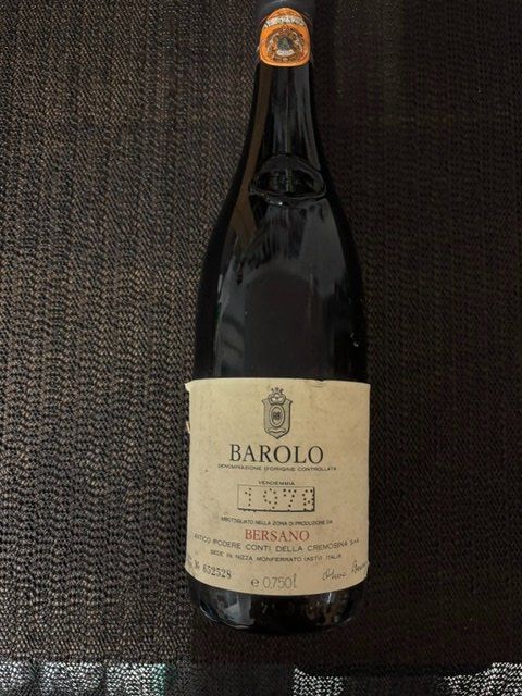 Vino: Barolo Bersano 1978 – Usato da Stallikon venduto da Weinhandel
