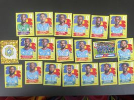 Panini Fussball Sticker Kongo DR 2026 vollständiges Team