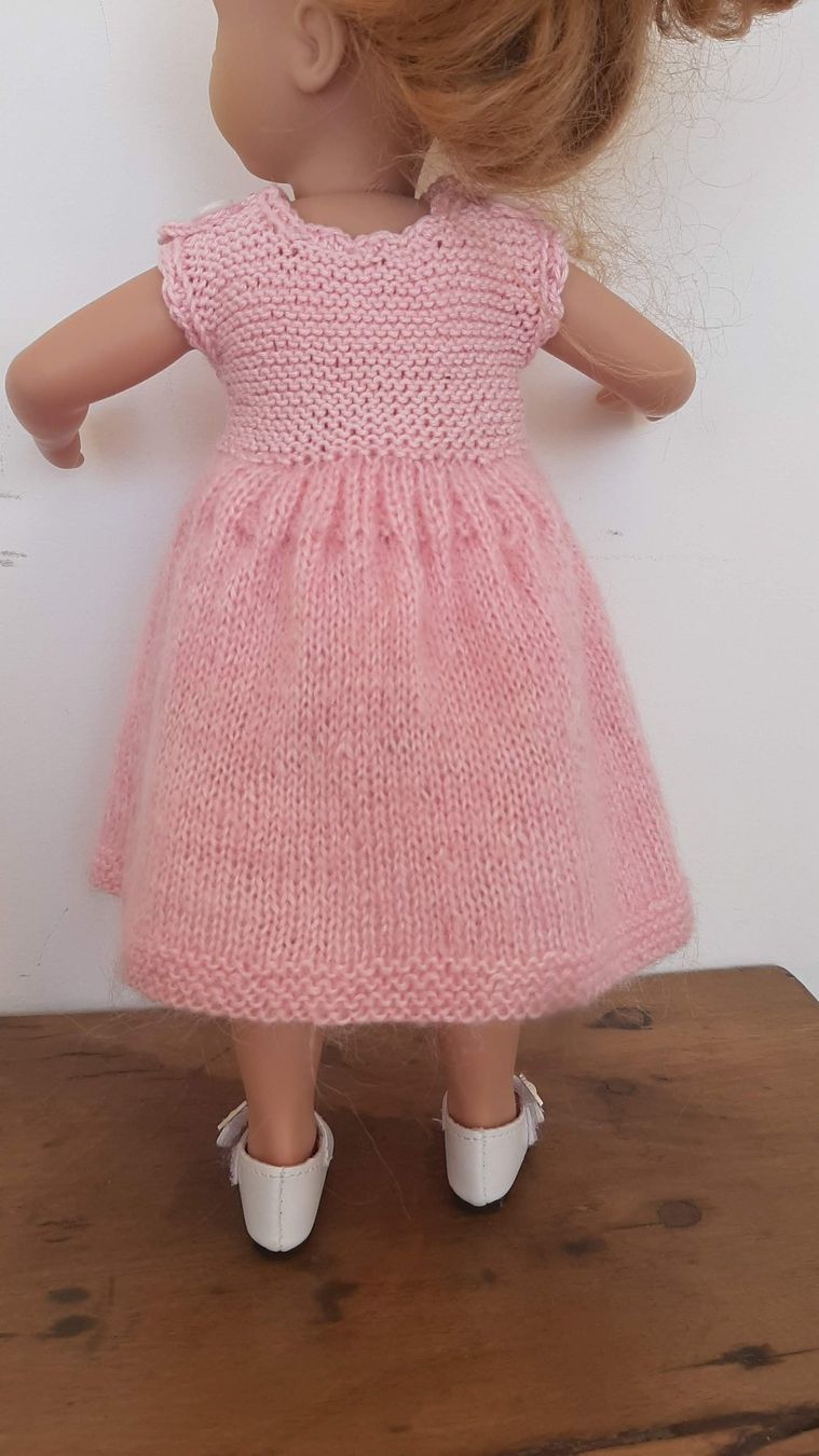 Götz Bambole: Robe rose tricotée pour poupée – Usato da Territet venduto da BIsiCO 2
