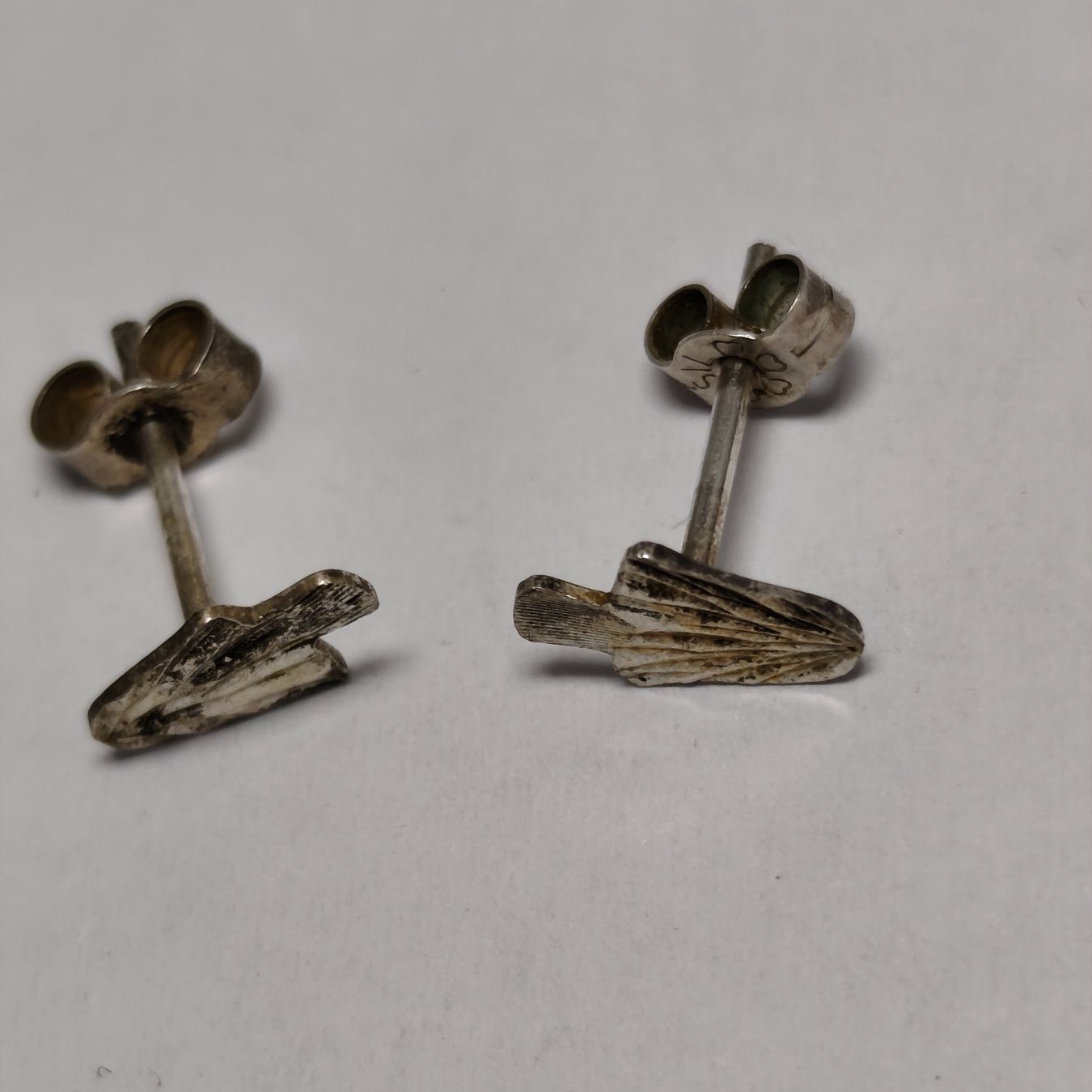 Orecchini pendenti & Orecchini a lobo: Vintage Silver silber Stud Earrings Boucles d'Oreilles #A4 – Usato da Châtelaine venduto da Tropic.Watch2 2