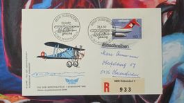 CL36 Enveloppe + Timbre Suisse - Theme Aviation 1982