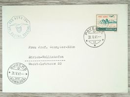 TR02 Enveloppe + Timbre Suisse 1941