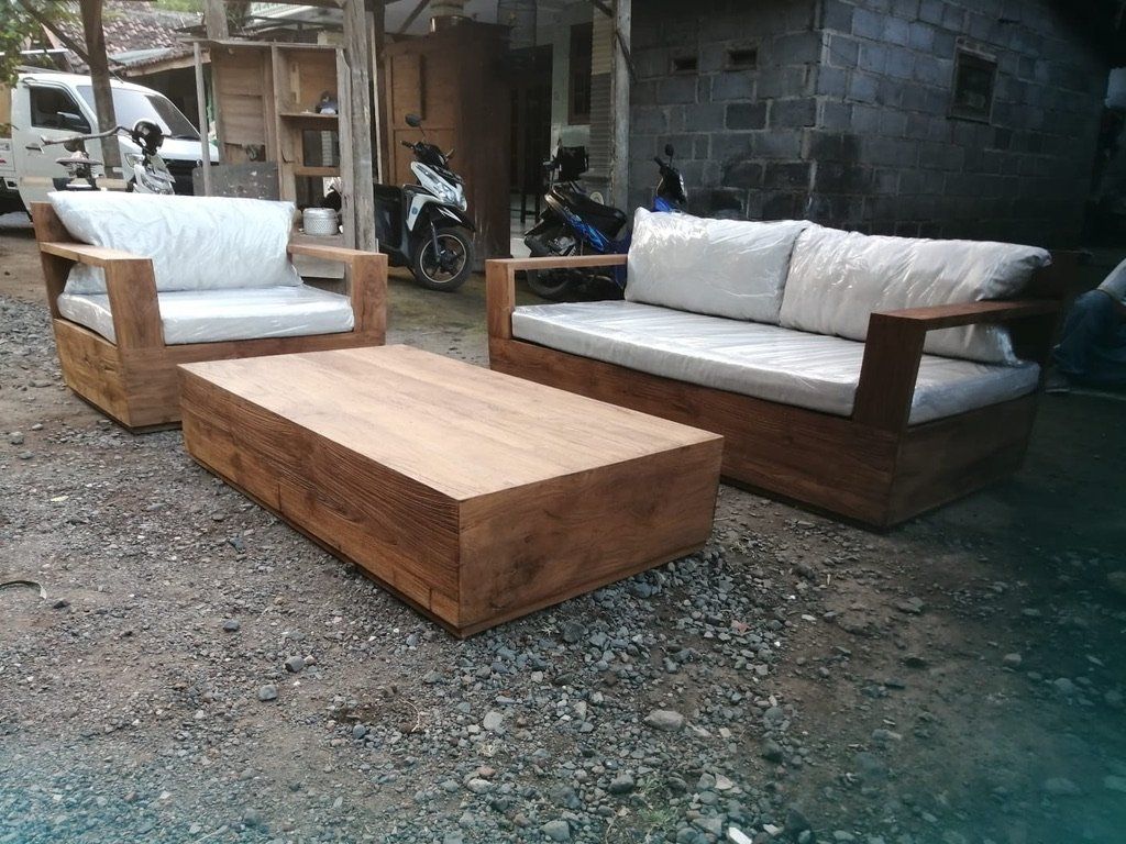 Divani: Sofa Couch Lounge Teak Holz Gartenmöbel Outdoor Sitzmöbel – Nuovo e nell'imballaggio originale da Daisendorf venduto da Wohn-Kult 4
