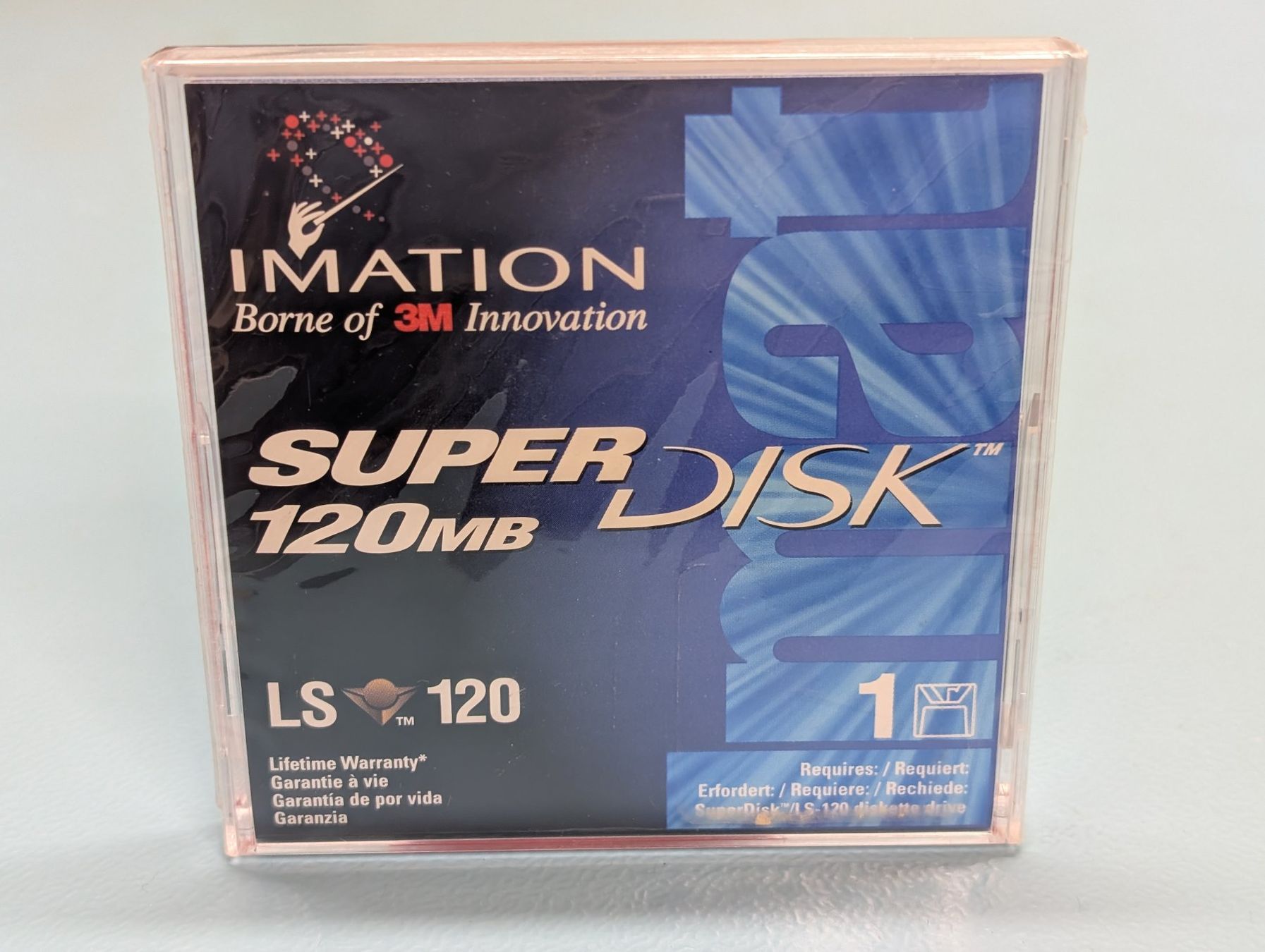 Dischetti: Imation SuperDisk 120MB LS-120 Diskette neu original – Nuovo e nell'imballaggio originale da Seengen venduto da Moonwalk 1