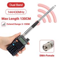Amateurfunk Teleskop-Antenne 144/430 Mhz TX/RX SMA-Female
