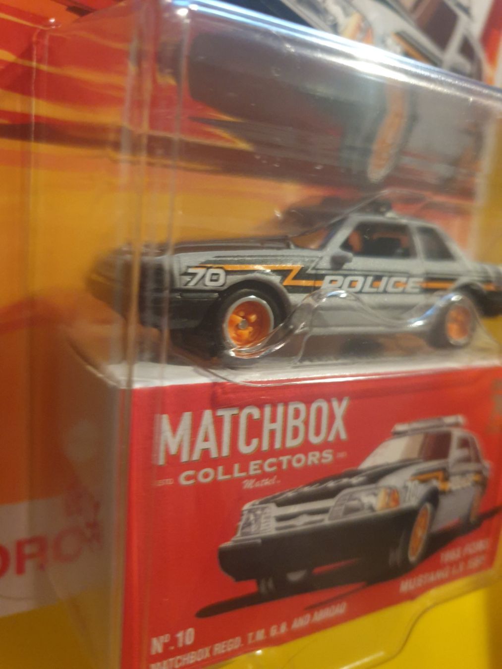 Matchbox Modellini d'auto: Matchbox 1993 FORD MUSTANG LX SSP – Nuovo e nell'imballaggio originale da Oftringen venduto da Rotor 3