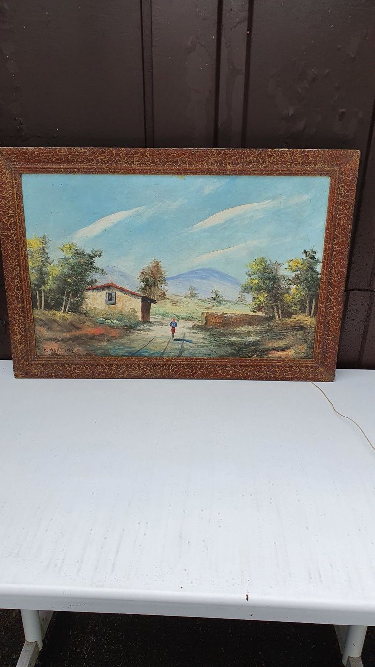 Leinwände & Keilrahmen: 1tableau peint larg. 70CM. haut. 50 CM. – Gebraucht aus La Chaux-de-Fonds von 4929