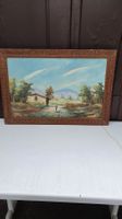 1tableau peint larg. 70CM. haut. 50 CM.