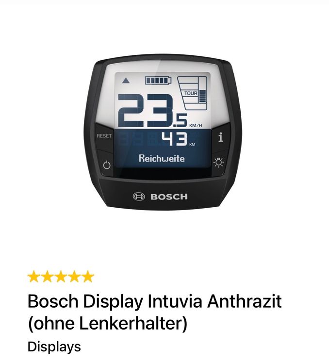 Bosch Intuvia Ebike Display / Kaufen auf Ricardo
