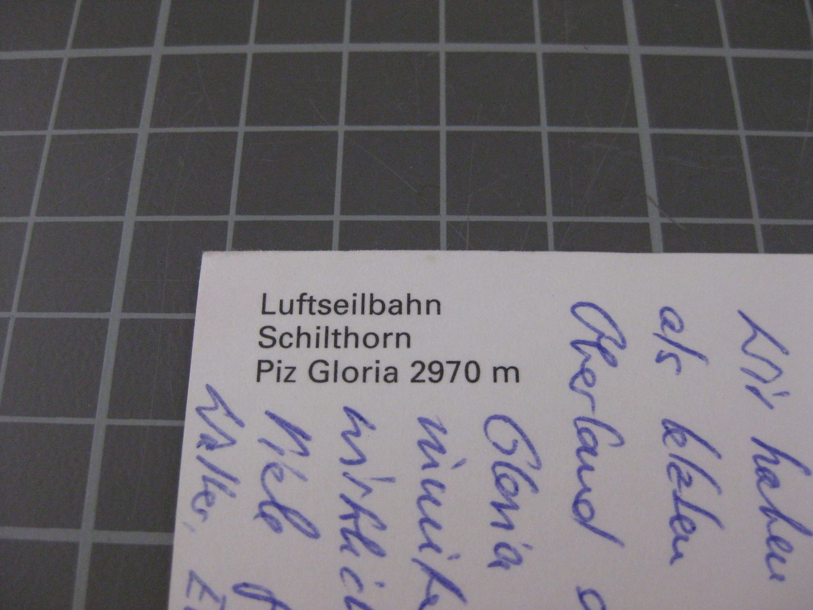 Cartoline postali: AK Schilthorn mit Luftseilbahn – Usato da Malters venduto da Marosko 2