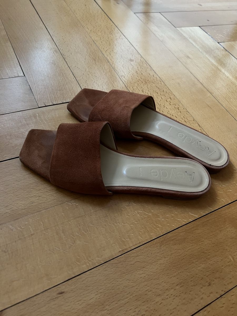 Aeyde Scarpe da donna: Aeyde Wildleder Pantoletten, Anna Slides – Usato da Luzern venduto da Soeuv 2